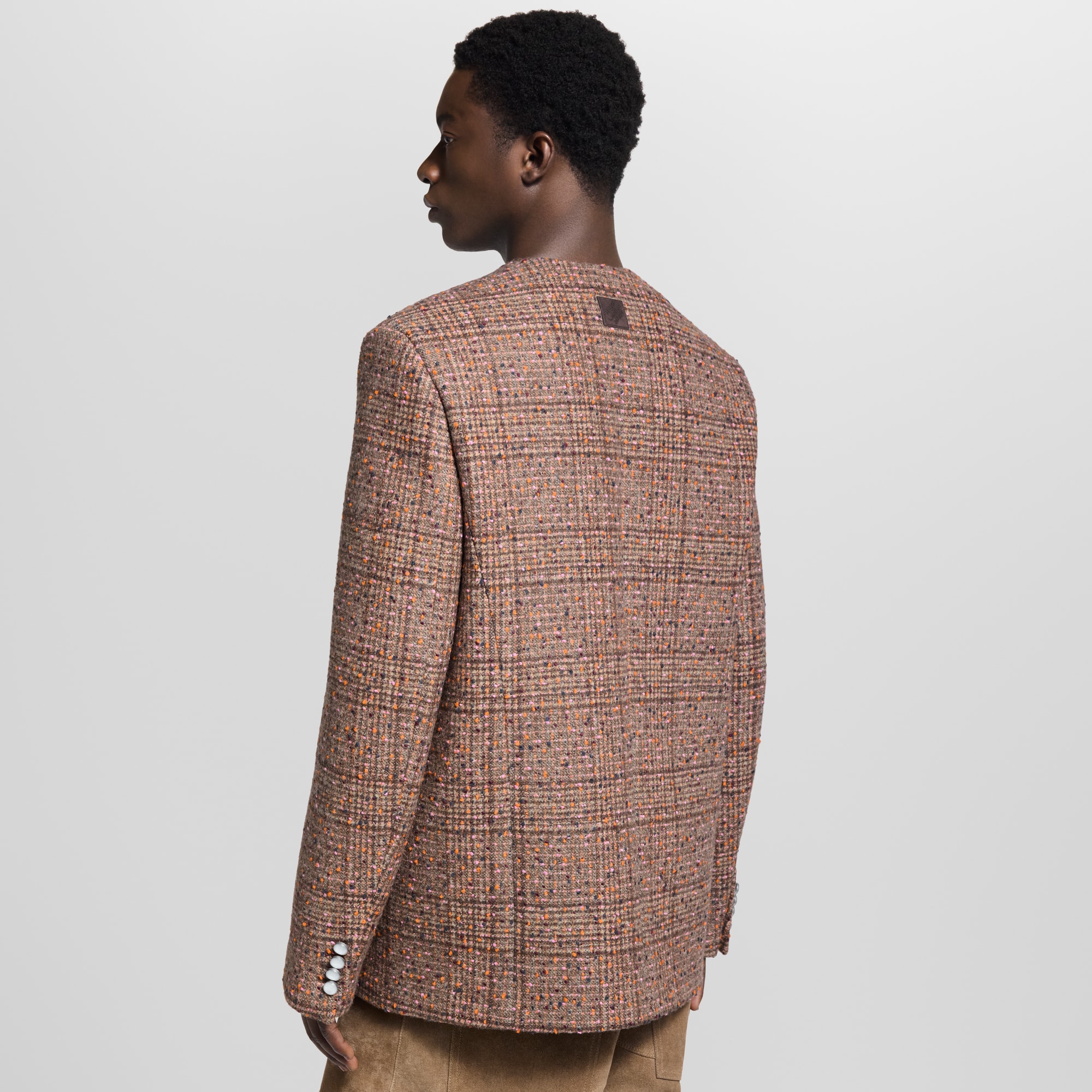 Collarless Tweed Jacket - Men - Ready-to-Wear | LOUIS VUITTON ®